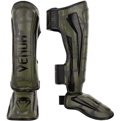 Venum Elite Protective MMA Shin Instep Guards - Khaki/Camo