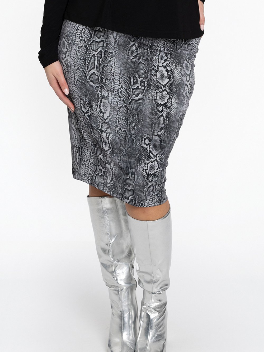 YOEK Bleistiftrock Damen grau, 42-44 Image