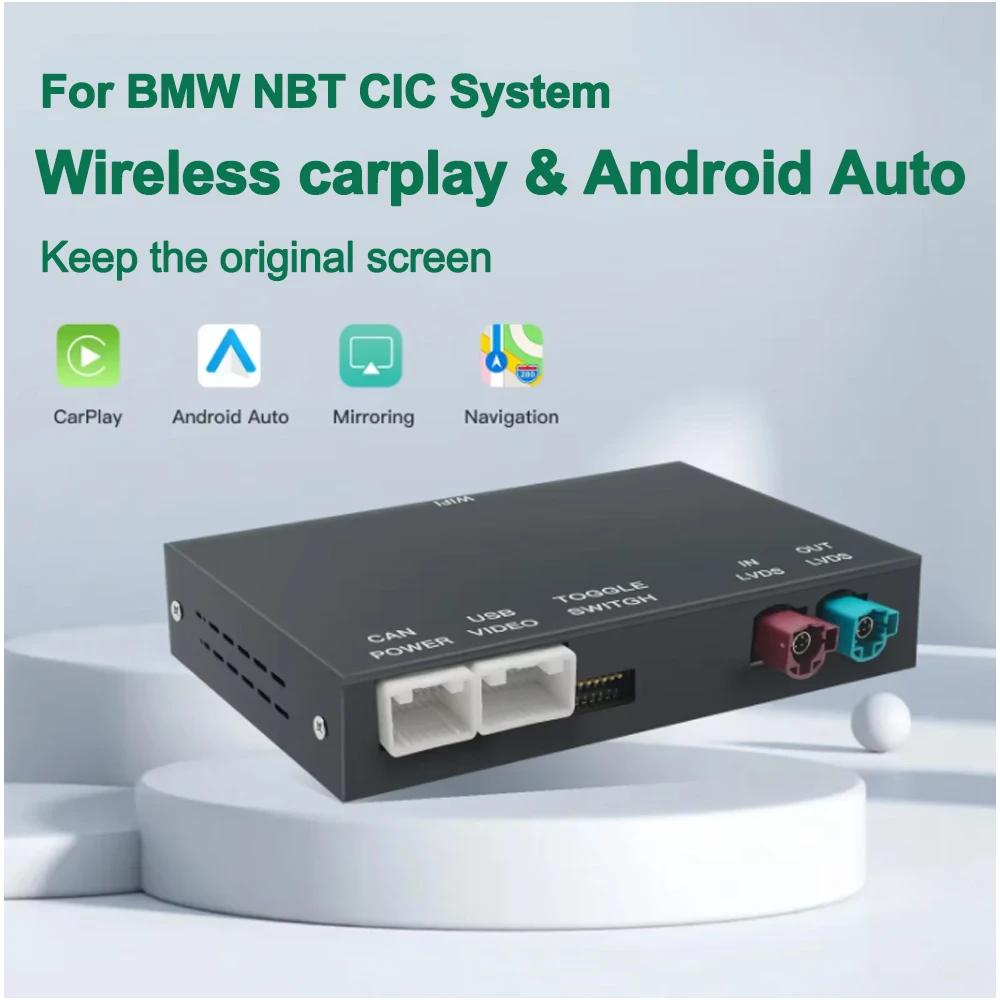 NUOVO Wireless CarPlay Android Per BMW NBT CIC Sistema 1 2 3 4 5 Serie X1 X3 X4 X5 F20 F30 F31 F34 F10 F48 F25 F26 F15 F60 F10 E84
