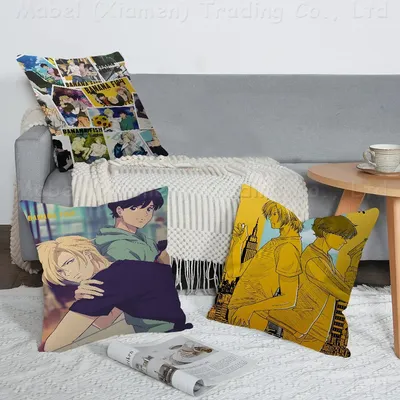 BANANA FISH Anime Kissenbezüge Home Bettwäsche Dekorativer Kissenbezug Hochzeit Superweicher Image