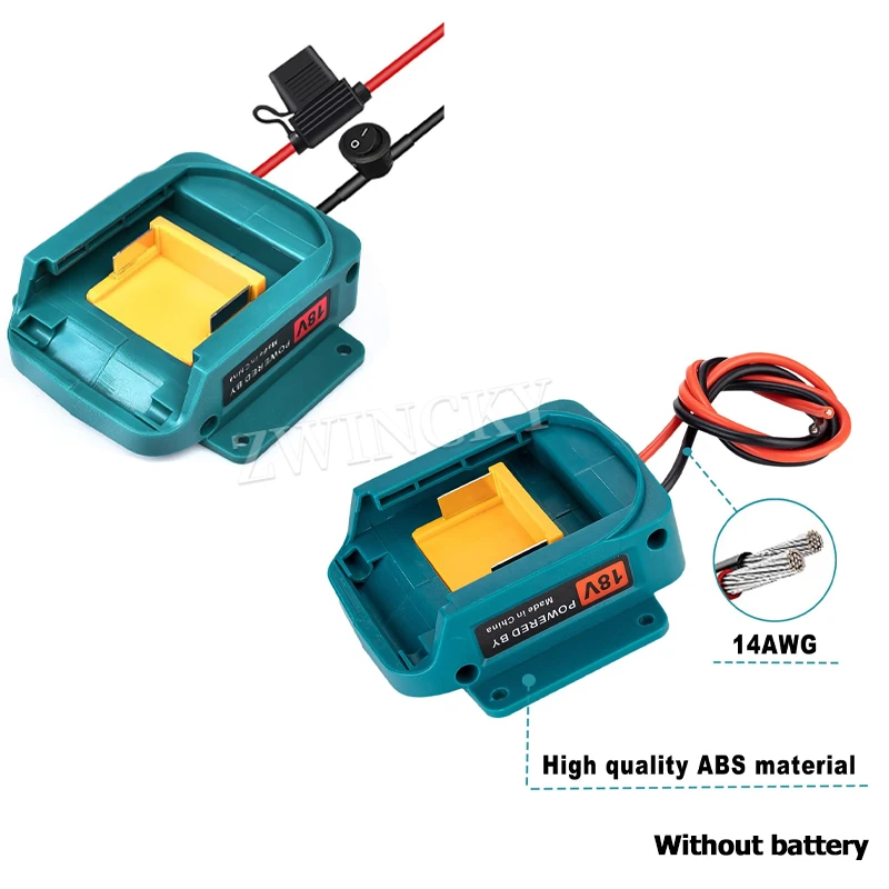 Power Wheels Adapter für Makita 18V Li-Ionen-Akku Stromanschluss DIY Adapter Dockinghalterung für Elektrowerkzeuge RC-Spielzeug Robotik Image