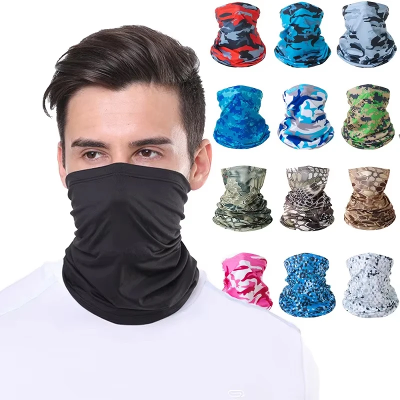 Outdoor Bandana Anti UV Maske Bandana Schal Hals Wärmer Angeln Wandern Radfahren Gesicht Bandana Atmungsaktiv Schweiß Saugfähigen Kopf Hut Image