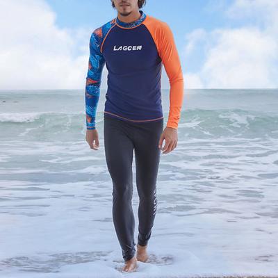 Men's Swim Trunks Rash guard Swimsuit Lightweight Long Sleeve Swimwear Swimsuit 2 Piece Swimming Surfing Beach Water Sports Printed Summer Spring Autumn