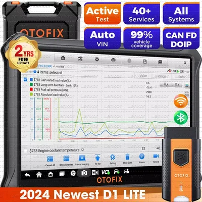 OTOFIX D1 Lite Bluetooth Car Diagnostic Tool OBD2 Scanner Bi-Directional Automotive Scan Tool 2 Years Free Update Active Test