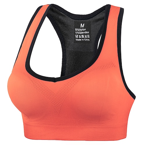 Damen BH-Oberteil Sport-BH Yoga Top Träger Bequem Freiheit Atmungsaktiv Sport Einfarbig Sport-BHs BH-Top Für Fitnesstraining Laufen Fitness Schlank Sportkleidung Image