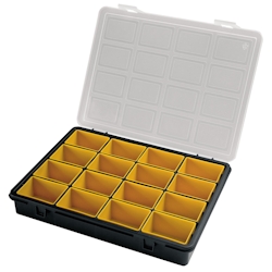 ArtPlast Kunststofforganisator mit 16 herausnehmbaren Boxen innen L242xP188xH37 mm Image
