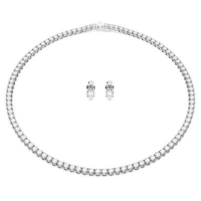 Matrix Tennis Necklace - Metallic - Swarovski Necklaces