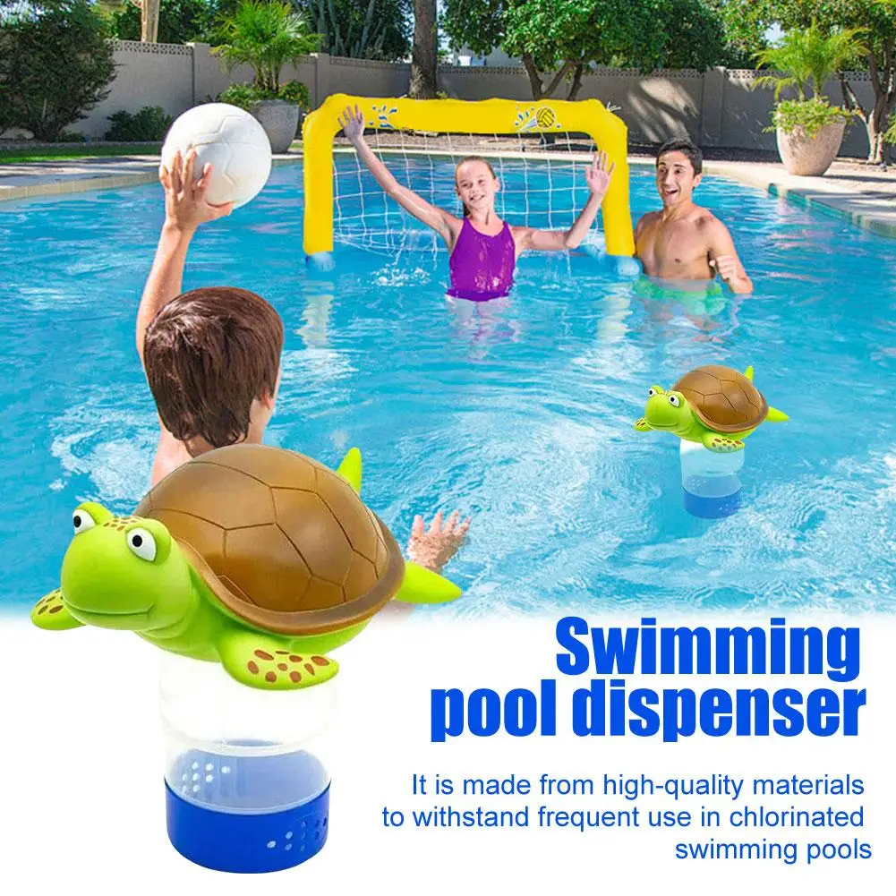 Niedliche nicht sinkende schwimmende Spender Schwimmbad chemische Schwimmer Chlor Brom Tabletten schwimmende Spender Whirlpool liefert Image