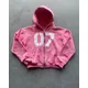 Felpe con cappuccio Gothic Retro High Street Y2k Felpa con cappuccio con zip Abbigliamento per uomo e donna Felpa allentata punk hip-hop Cardigan pullover con cerniera