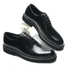 Elegante schwarze Herren-Kleiderschuhe, hochwertiges echtes natürliches Ganzleder,