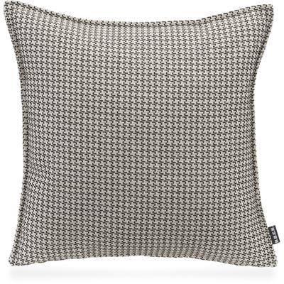 Dekokissen H.O.C.K. "Bobo", schwarz (schwarz, gemustert, jaquard, struktur), B:45cm H:10cm L:45cm, Baumwolle, Polyester, Dekokissen_Sitzkissen_Kissenhüllen, mit Jaquard-Struktur, Kissenhülle mit Füllung, 1 Stück Image