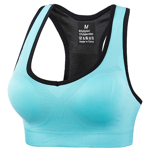Per donna Reggiseno Reggiseno sportivo Top Yoga Spallina Confortevole La libertà Traspirante Gli sport Tinta unica Reggiseni sportivi Top reggiseno Per Allenamento in Palestra Corsa Fitness Taglia