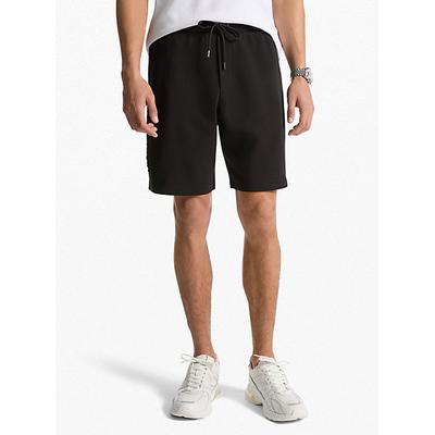 Michael Kors Embossed Logo Cotton Blend Shorts Black L