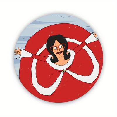 TEMU Room Decor 1pc, Aluminum Round Sign, Christmas Wall Art, Classic Tin Decor For Home, Garden, Club, Bar, Restaurant, Cafe, Office, Store - Holiday Decorations Image