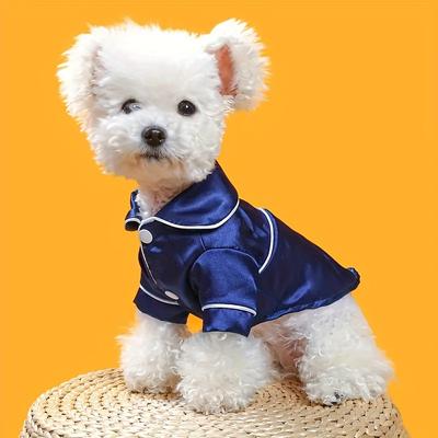 TEMU Luxurious And Comfortable Silk For Small Dogs And Cats, Including Pet Pajamas, Clothes For Teddy Bears, Pomeranians, Bulldogs, And Other Breeds. Image