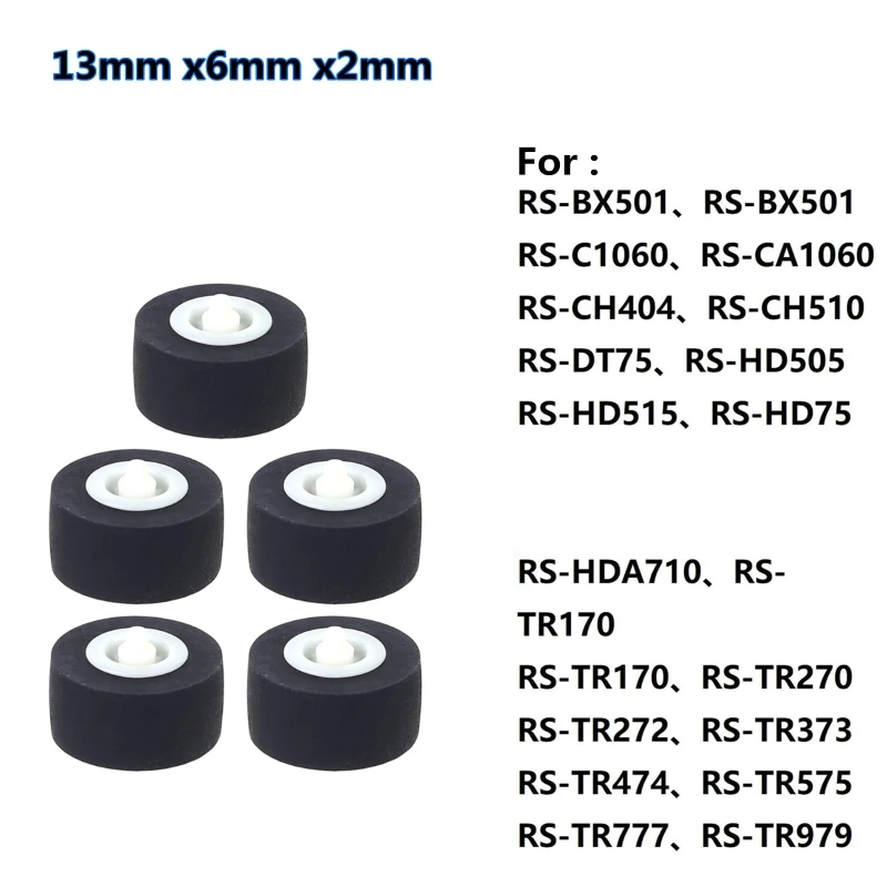 1/5pc 13x6x2mm Kartens itz Audio Riemens cheibe Band Rekorder Riemens cheibe Rad mit Achse für Sony Player für Panasonic sa-pm20 Radio Image