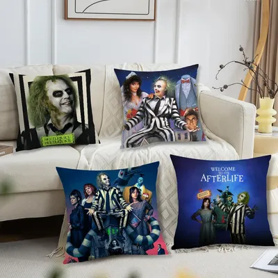Klassischer Horrorfilm B-Beetlejuices 2, Kissenbezug, Sofa, Wohnzimmer, Kopfteil, Schlafzimmer, Image