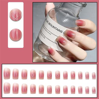 Y2 Nail Art Removable Fake Nail Patch Net Red Girls Short Nail Art Finished Cute Net Red New