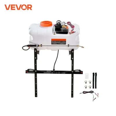 VEVOR ATV Spot Sprayer Broadcast Sprayer with A Nozzle BoomPump Weed Sprayer with Water Tank