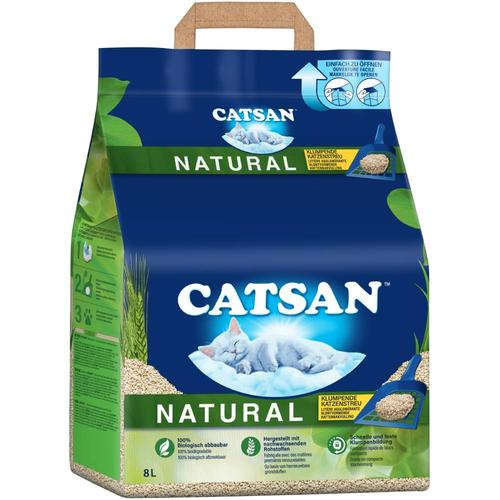 8l Natural Catsan klumpende Katzenstreu zum Sonderpreis!