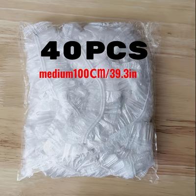 TEMU 40 Pcs - Disposable Pe Film Bags For Parrot, , Rabbits - Easy Liners, Thick Leak-proof Pet Cage Bedding & Litter For Breeding Cages, Sanitary Waste Covers Image