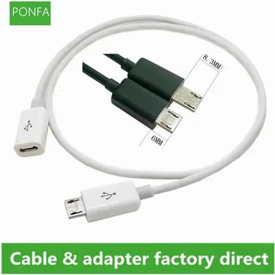 Micro USB 2.0 5Pin vollständig verbundener Stecker auf Micro-USB 5-Pin-Buchse