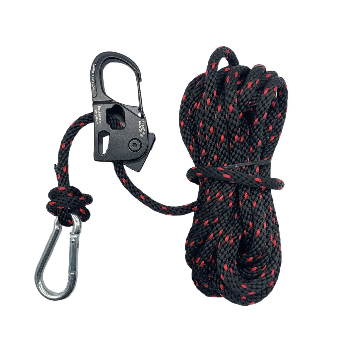 6mm 5m Heavy Duty Camping Zelt Kabel Teller Wind Seil Binden Reflektierende Spanner Befestigungs Pulley Ratsche Markise seil Schnalle Image