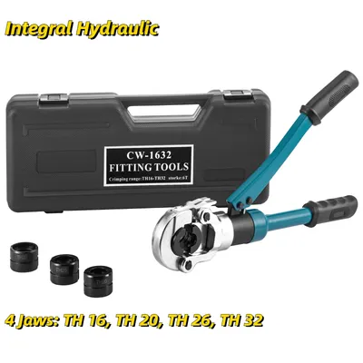 SucceBuy Hydraulische Pex Rohr Aluminium Kunststoff Rohr Crimpen Werkzeug CW-1632 hydraulische Crimpen Werkzeug Druck Sanitär Crimper Für PB