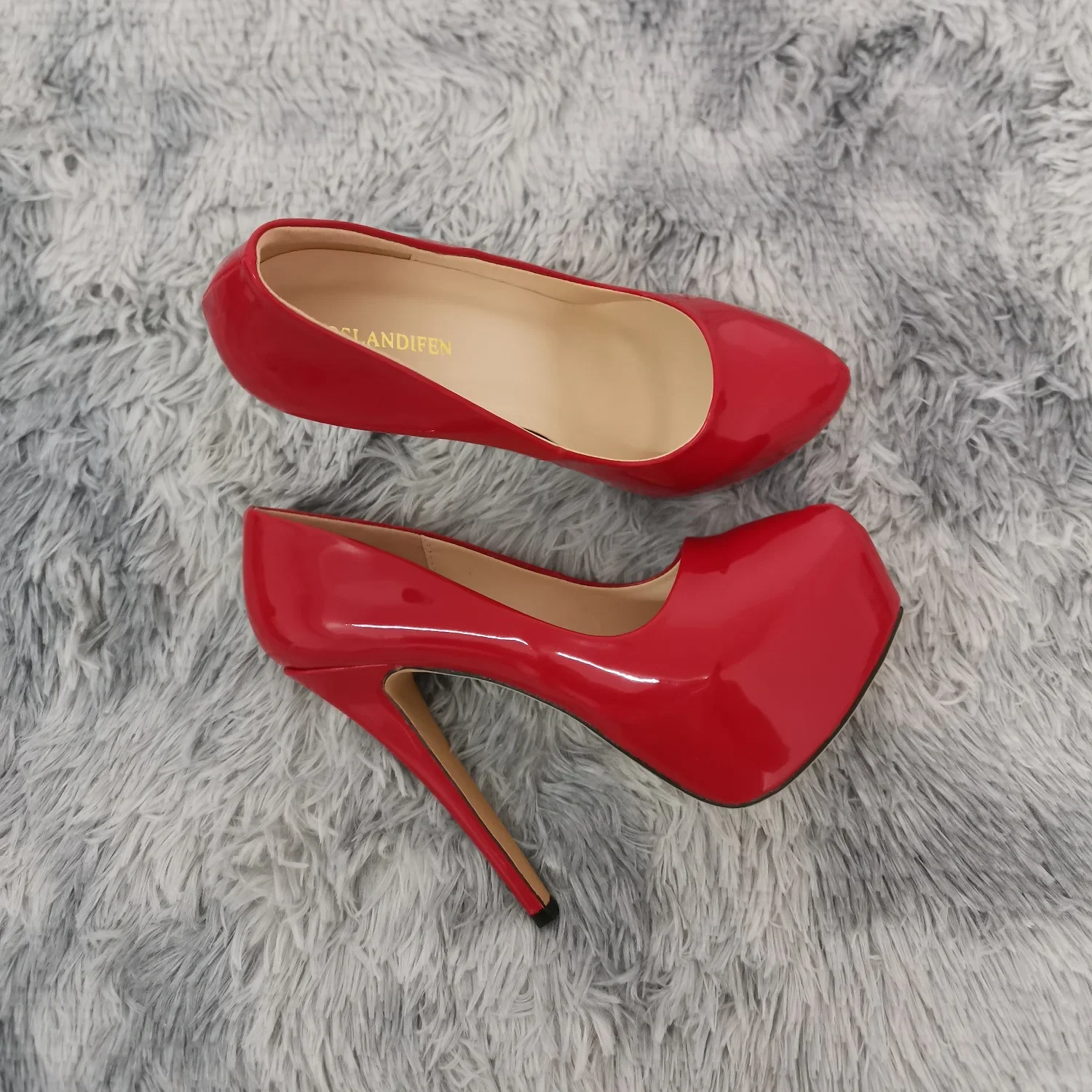 Frauen Sexy Pumps Stilettos 14 cm Super High Heels Runde Zehen Plattform Dünne Ferse Nachtclub Party Kleid Rot Hochzeit Schuhe große Größe