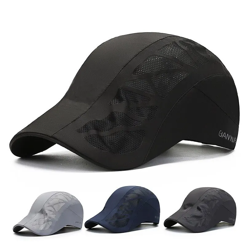 Cappello estivo da uomo Berretto da baseball casual Berretto da baseball traspirante ad asciugatura rapida da donna Berretto da baseball estivo per protezione solare all'aperto