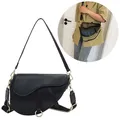 Borsa a tracolla piccola in pelle PU due cinghie borsa da donna Mini Hobo borsa a tracolla da sella borsa a tracolla tinta unita borsa da donna con manico superiore