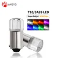 10PCS Ba9s lampada di segnalazione Led T4W 3030 Chip per luci sul tetto dell'auto luci a specchio luci targa 6000K bianco BA9s Led 12V