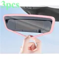 3 pezzi accessori interni per auto in silicone nero bianco rosa grigio per Tesla modello 3 Y protezioni per specchietti retrovisori modanature interne