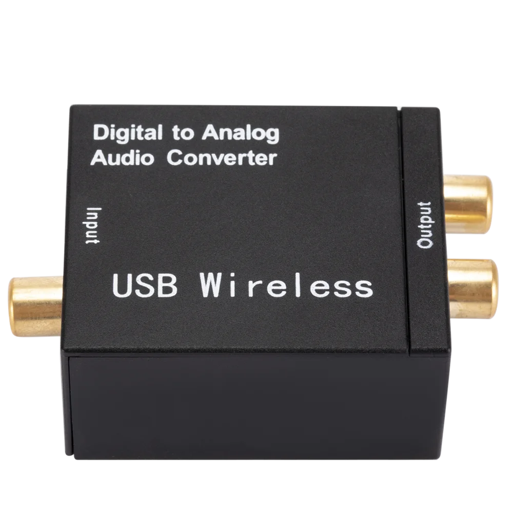 Convertitore audio digitale-analogico 3,5 mm AUX 2 * Decodificatore amplificatore RCA Segnale coassiale in fibra ottica a DAC analogico Conversione Spdif