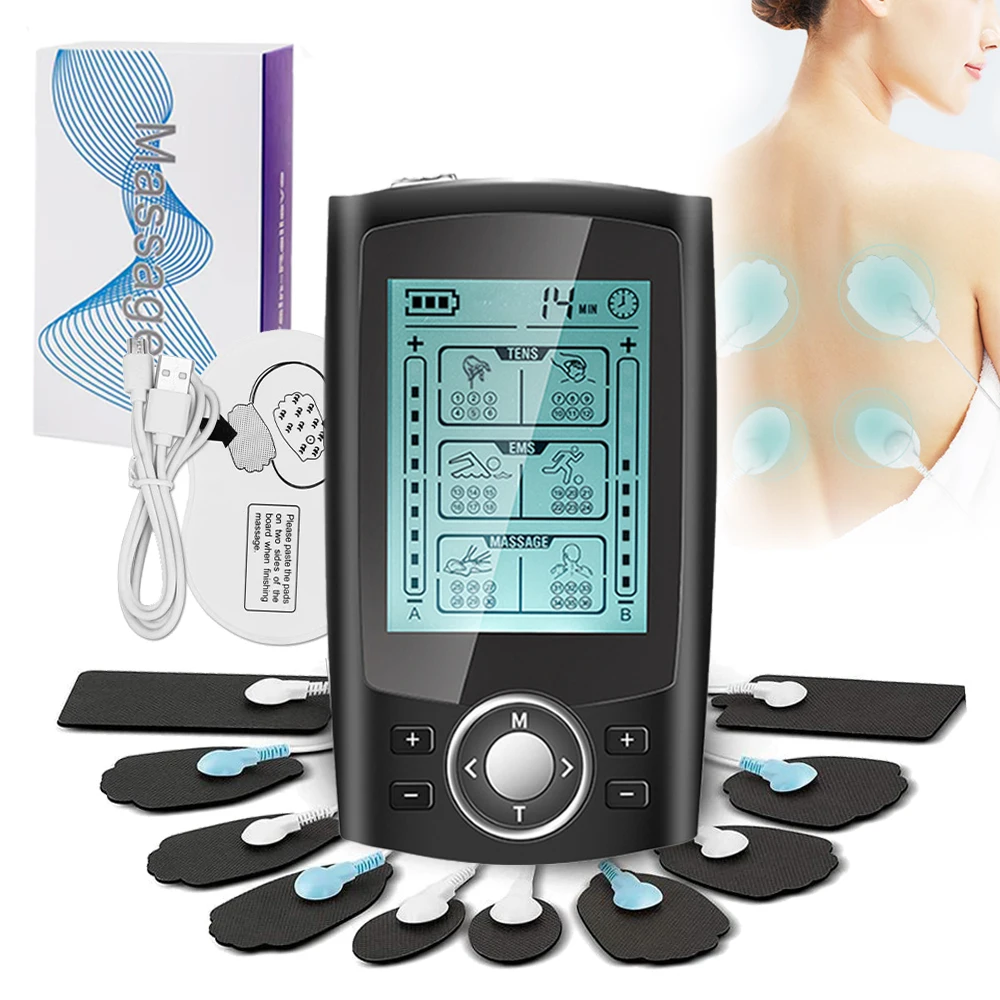Zehn Muskel Stimulator 36 Modus Elektrische EMS Drei Kanal Akupunktur Körperpflege Massage Digitale Therapie Maschine Elektrostimulator Image