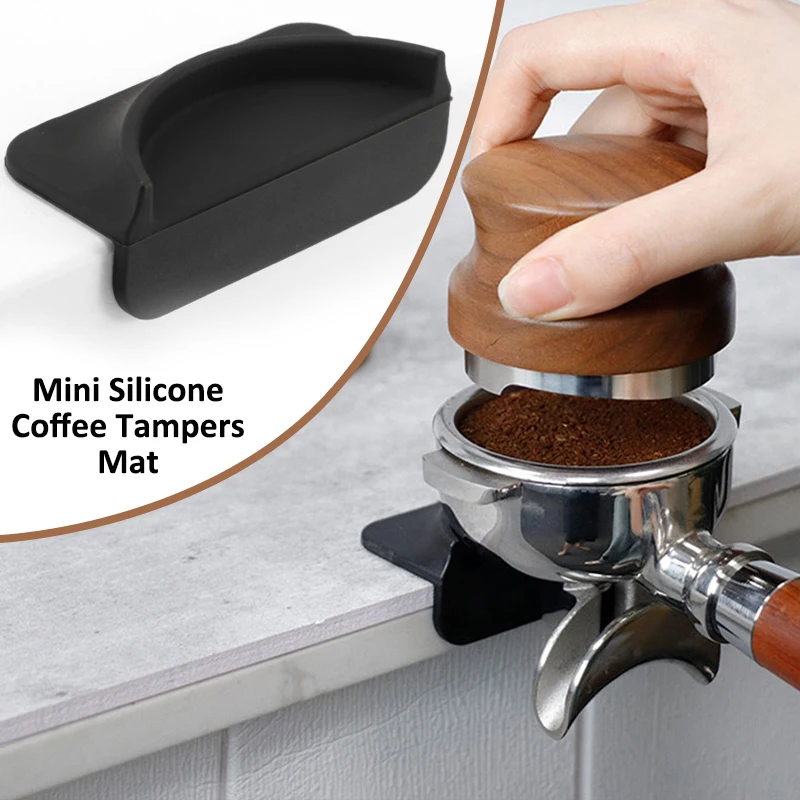 Espresso Kaffee Tampers Matte Ecke Matte Nicht-slip Silikon Kaffee Presse Pad Für 51/54/58mm Siebträger Stampfen Barista Werkzeuge Image