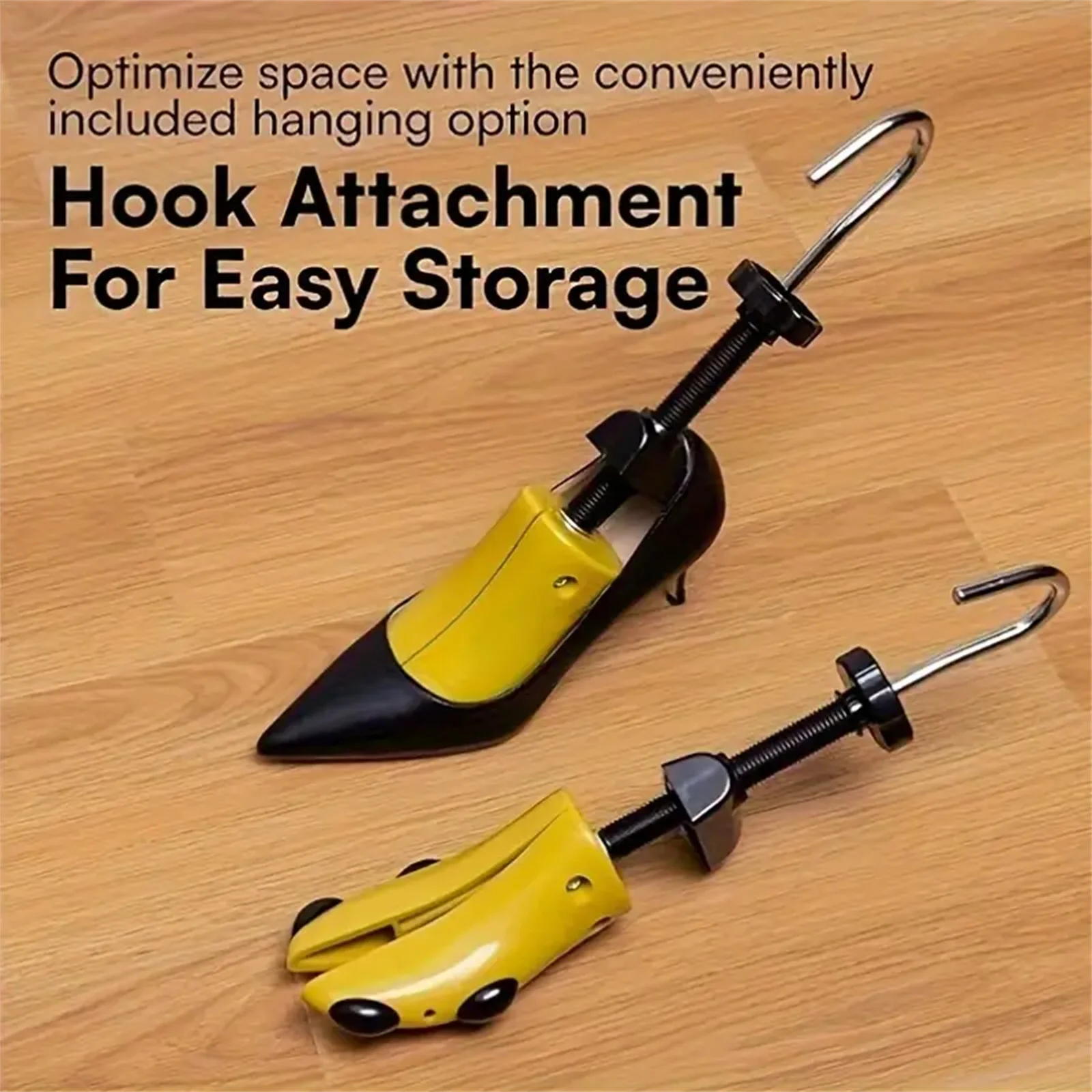 1 Paar verstellbare Kunststoff-Schuh-Expander, universell, Unisex, für Damen und Herren, Schuhspanner, Schuhspanner, verstellbare Länge, Schuhe-Extender Image