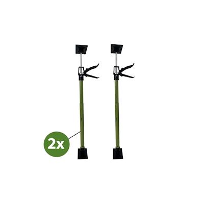 Baumarktplus 2x Montagestütze kurz 57 - 117 cm Klicksystem Türspanner Teleskopstütze Einhandstütze Zargenspanner Image