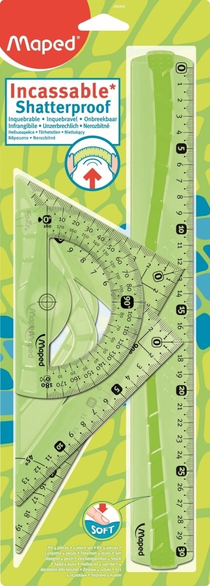 Maped Zeichenset Flex Maxi 4-teilig farbig sortiert Blister Image