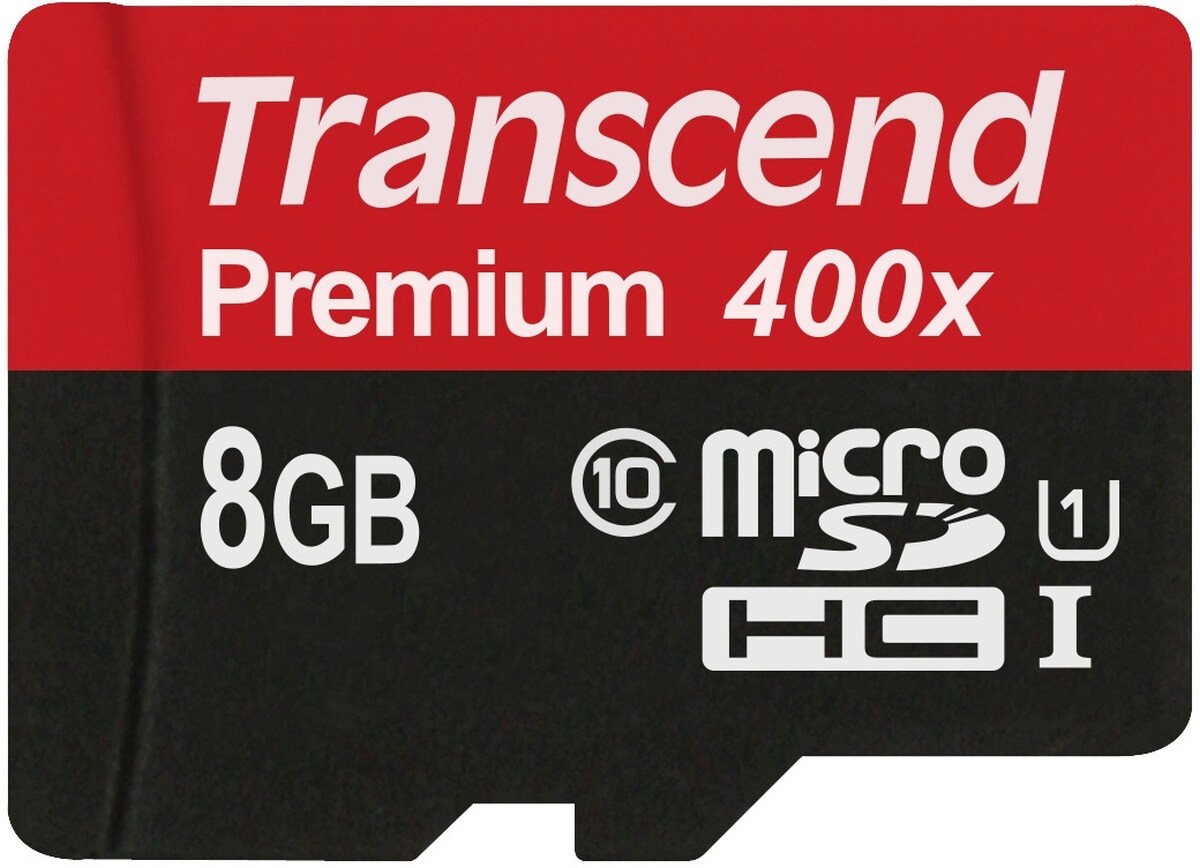 Transcend 8GB microSDHC Class 10 UHS-I 400x Image