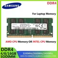 SAMSUNG DDR4 Memoria per laptop SODIMM RAM per CPU Intel o CPU AMD 4GB 8GB 16GB 3200 2666 2400 Ram