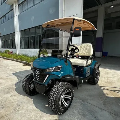 2024 New Design Private Club Club Car 5000w Motor Off-road Golf Cart Lithium Battery 2 Seats Electric Golf Cart