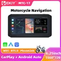 EKIY 6.25 "Sireless CarPlay Moto Android Auto Navigazione GPS Display Schermo Digitale Portatile Cruscotto Del Motociclo Monitor TPMS