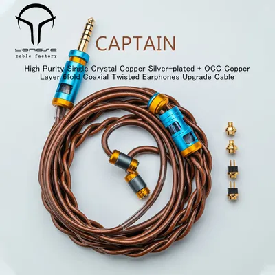 Yongse Captain hochreines Einkristall-Kupfer versilbert ooc Kupfers chicht 6-fach koaxial verdrillte Kopfhörer Upgrade-Kabel Image