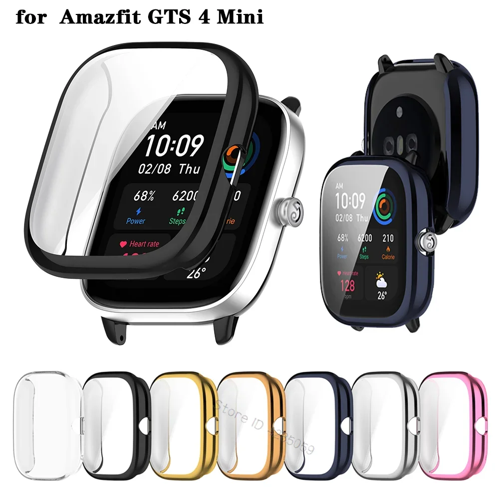 TPU-Schutzhülle für Huami Amazfit GTS4 Mini, vollständige Abdeckung, Displayschutzfolie für Amazfit GTS 4 Mini Smart Watch Bumper Shell Image