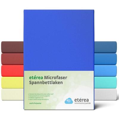 etérea Microfaser Spannbettlaken Blau 60x120 - 70x140 cm