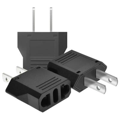 【3 Stück】 Reiseadapter, Frankreich-USA-Steckeradapter, USA-Steckeradapter, USA-Adapter, Image