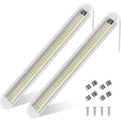 12V-85V LED-Innenbeleuchtung, helle Auto-Lichtlampe, 120 LEDs mit Schalter für Van, Boot (2 Stück) Image
