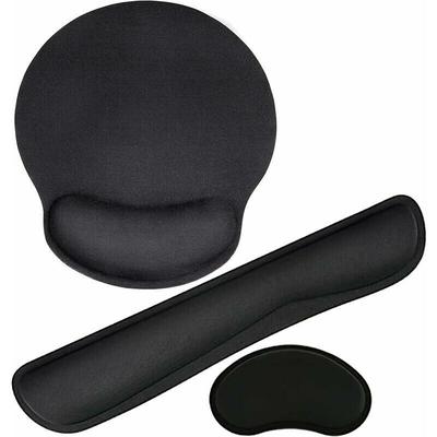 Tastatur-Handballenauflage-Set, ergonomisches Mauspad mit Handgelenkauflage, rutschfeste Matte, Image
