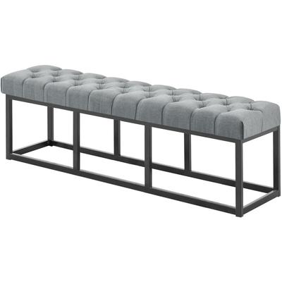 Sitzbank Amun Stoff Schwarz dunkelgrau 150 cm Image